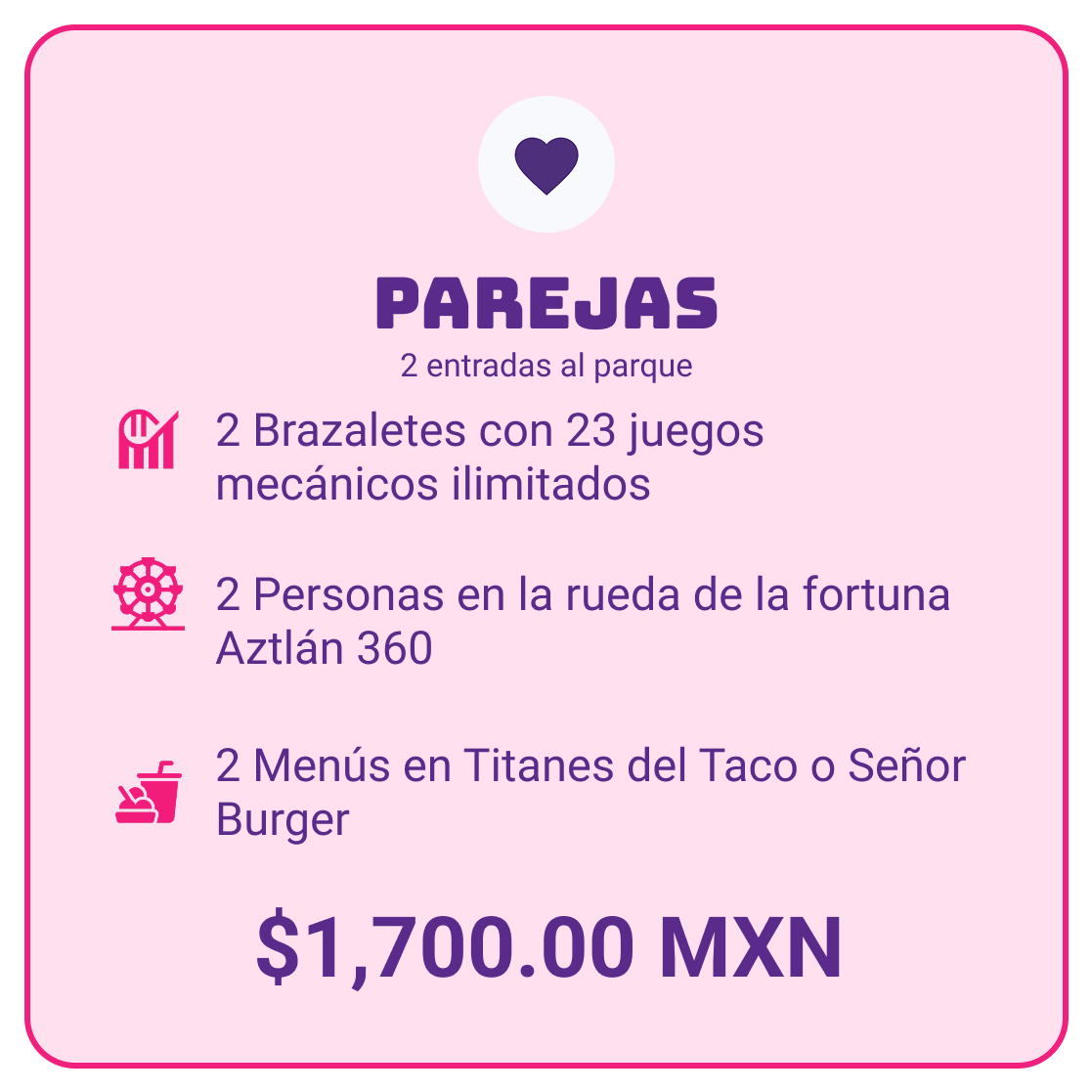 Paquete Parejas - Un día completo en Aztlán, de a 2